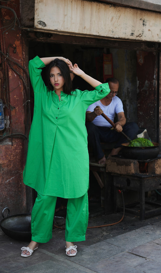 Green Chilli Kurta Set