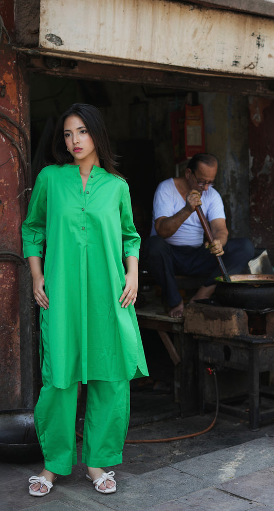 Green Chilli Kurta Set
