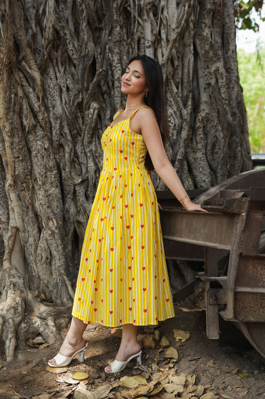 Lemon Love Stripes Dress