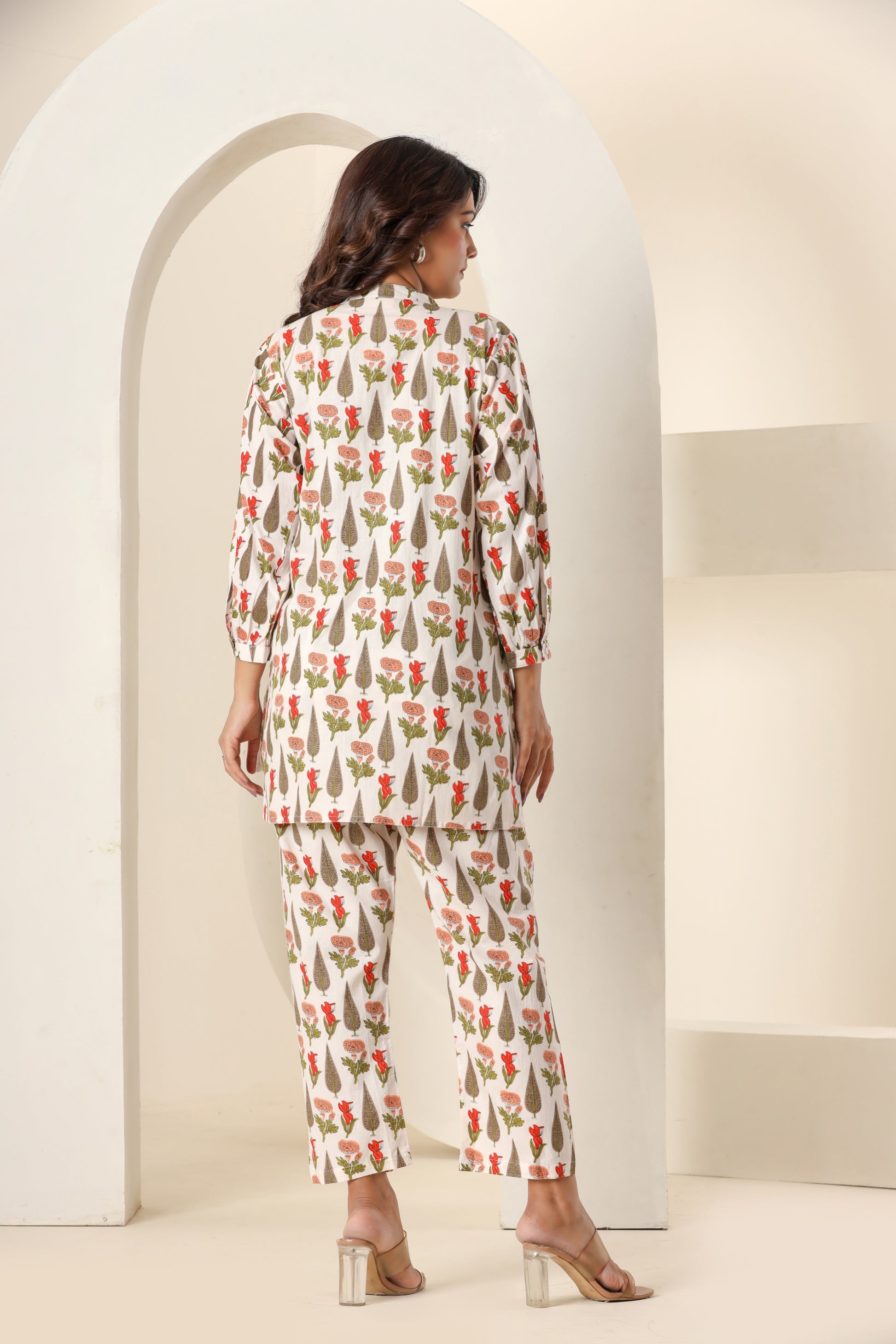 Back side look of royal kurti set